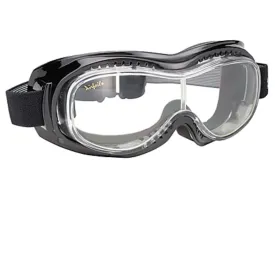 Daniel Smart Airfoil Goggle, Black/Clear Lens