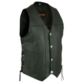 Daniel Smart Buffalo Nickel Head Snaps Vest with Side Lace