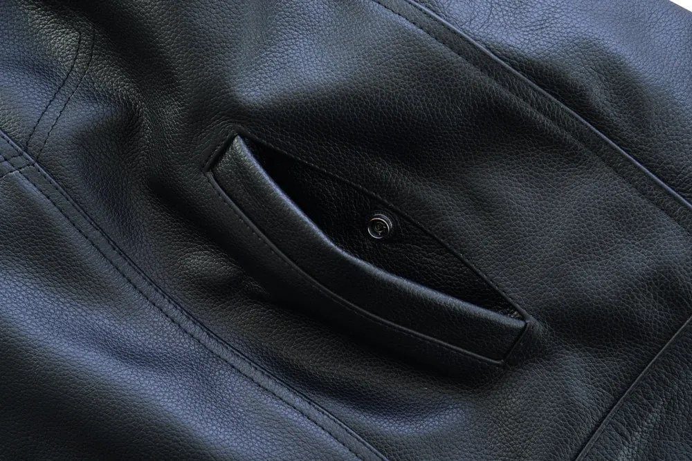 Daniel Smart Concealed Snap Closure, Without Collar & Hidden Zipper