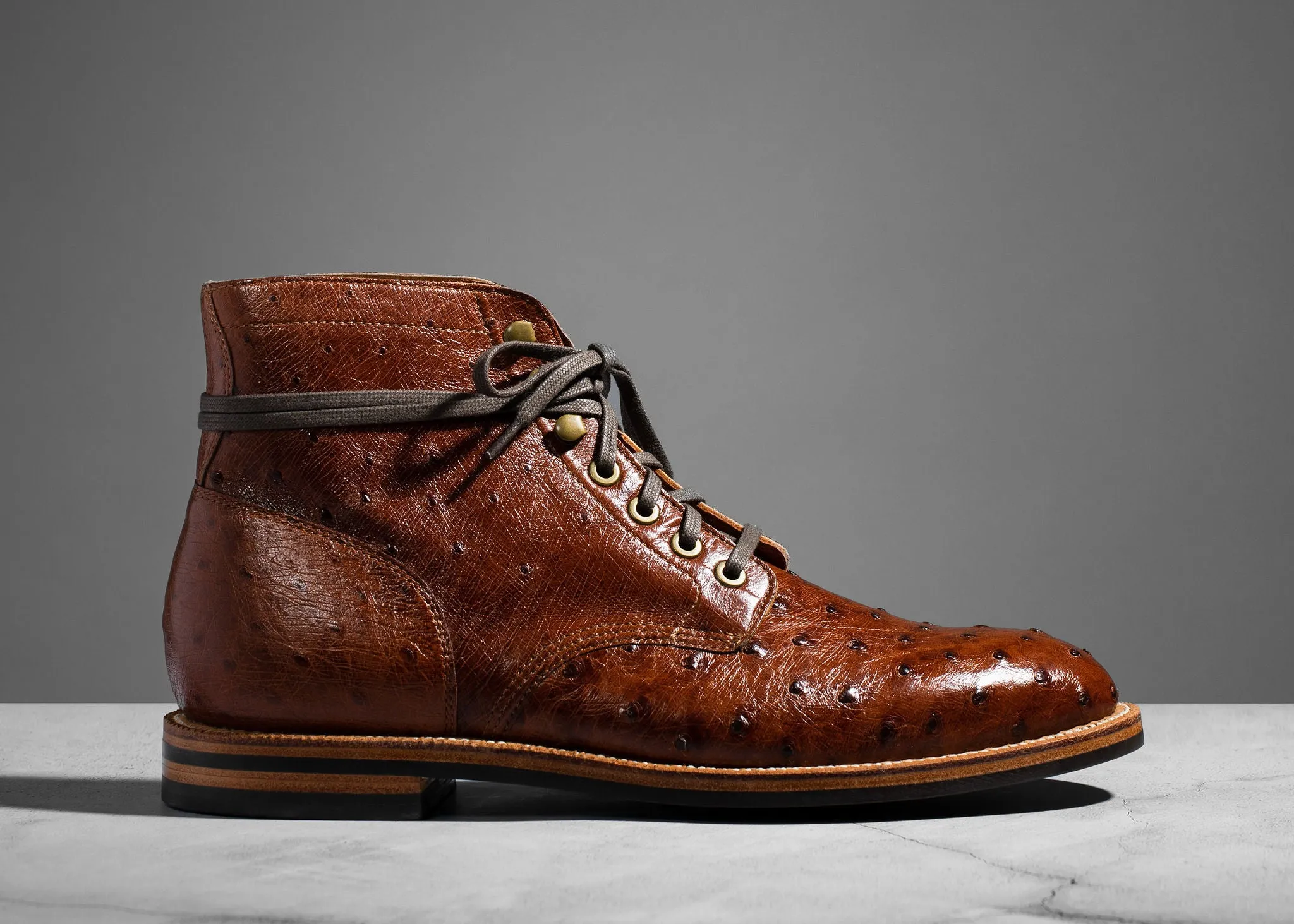 Diesel Boot Cognac Ostrich