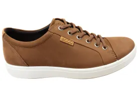 ECCO Mens Soft 7 Comfortable Leather Casual Lace Up Sneakers Shoes