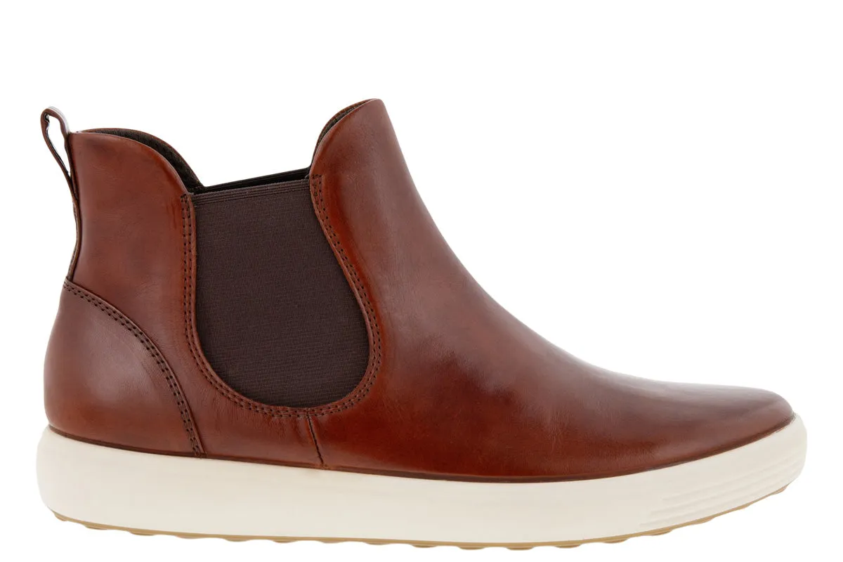 Ecco Soft 7 Chelsea Boot Cognac Womens