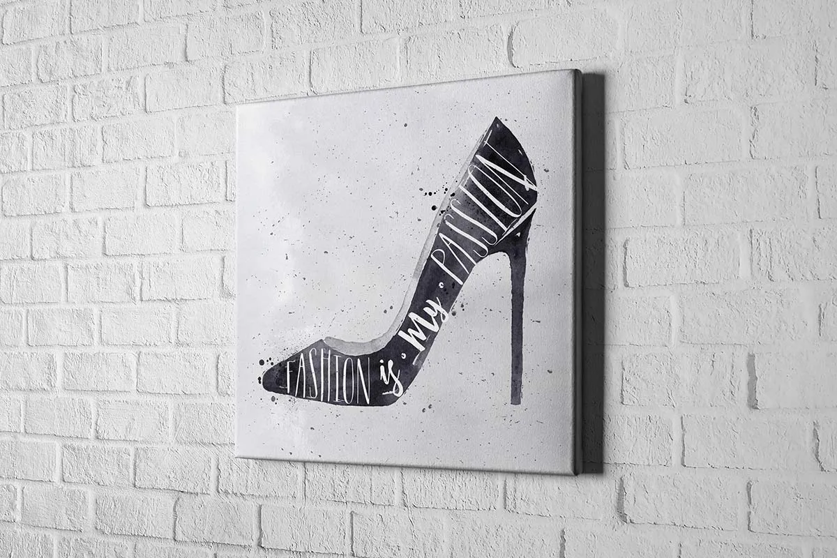 Fashion Is My Passion Stiletto | Fashion Canvas Wall Art Print