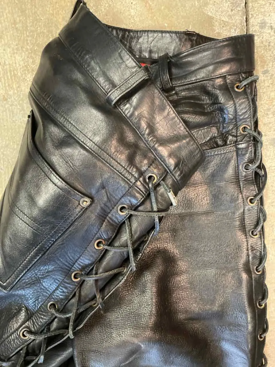 First Leather Motorcycle  Pants Men's 36