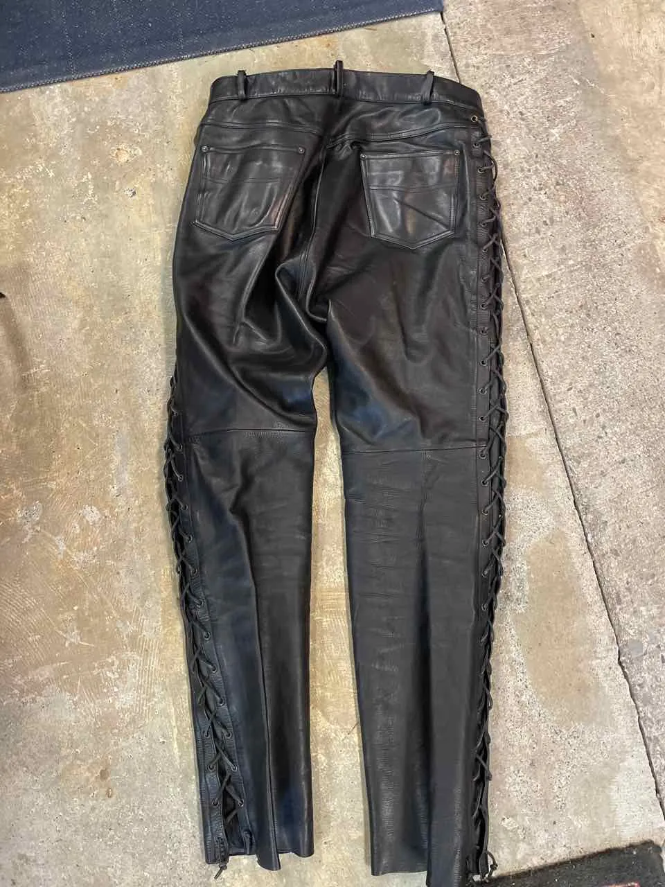 First Leather Motorcycle  Pants Men's 36