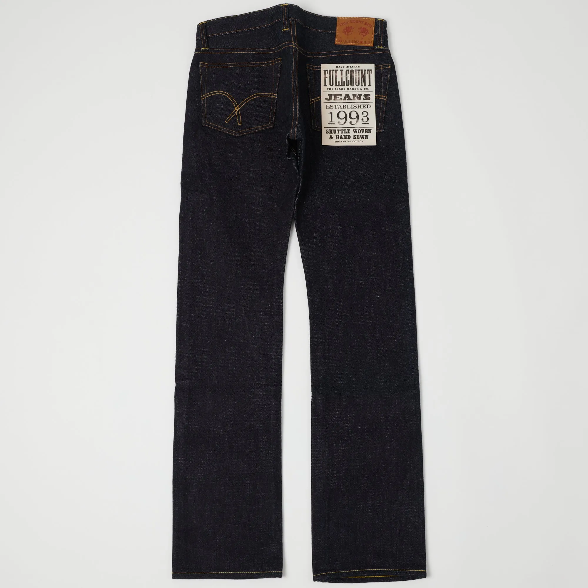 Full Count 1109-21OZ '21 Ounce' Slim Straight Jean - Raw