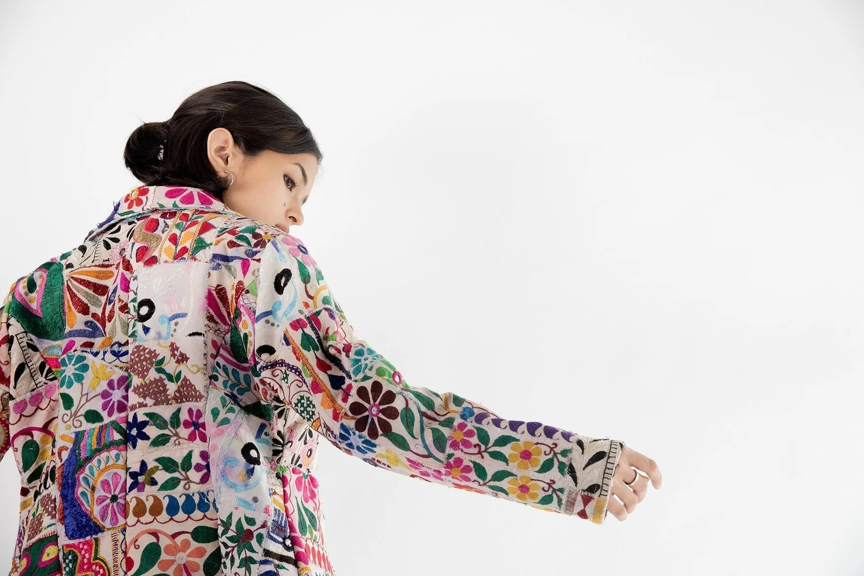 Hand Embroidered Patchwork Jacket Frida