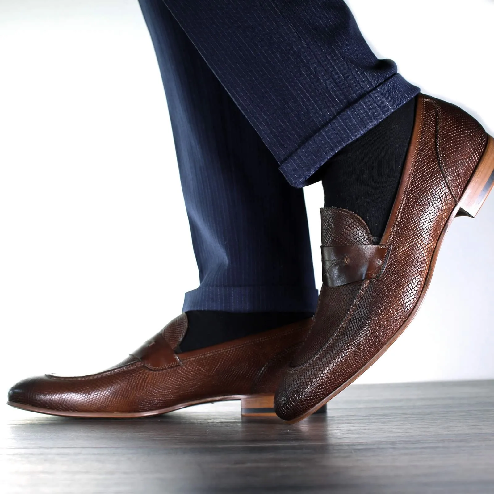 Harrison Loafer Brown Snakeskin