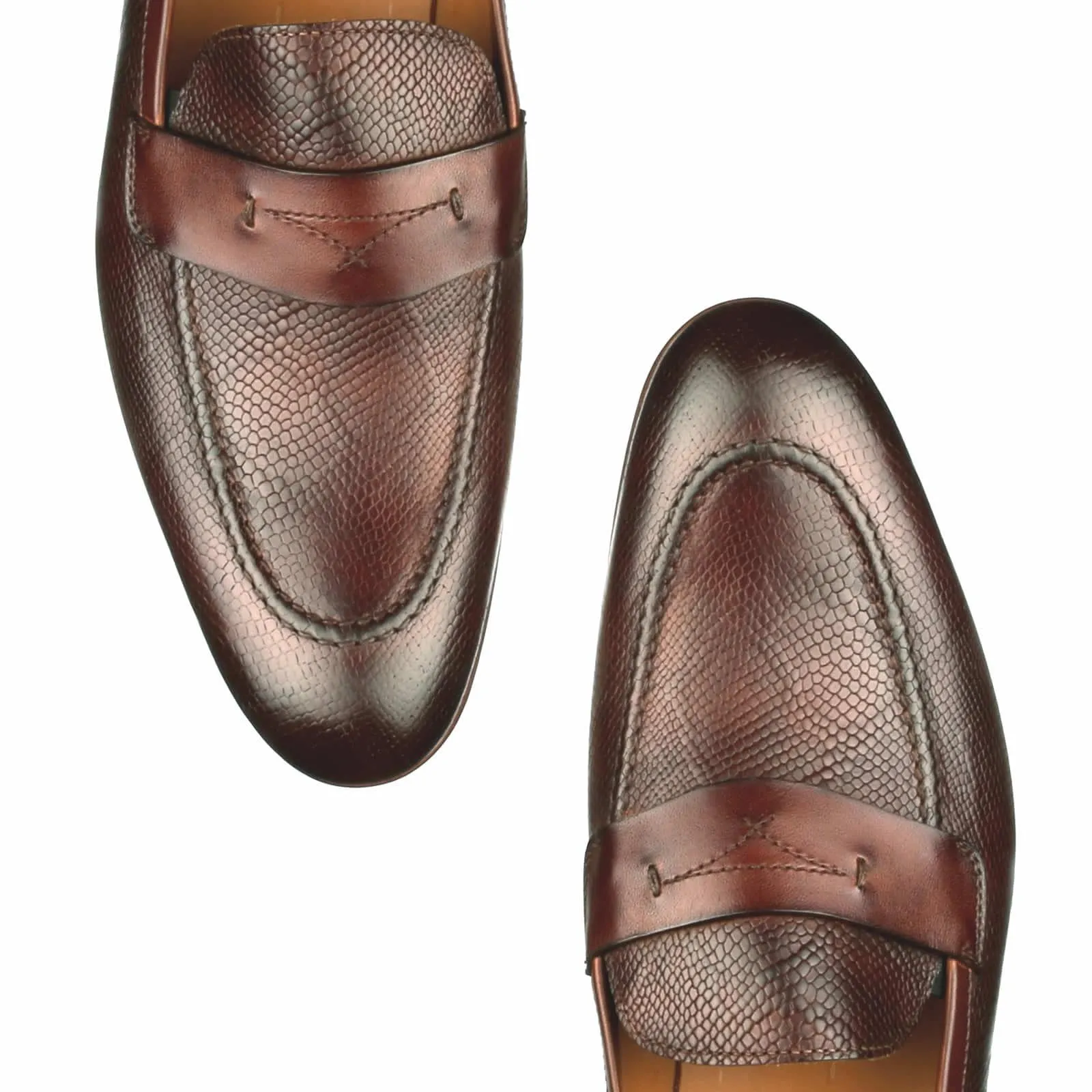 Harrison Loafer Brown Snakeskin