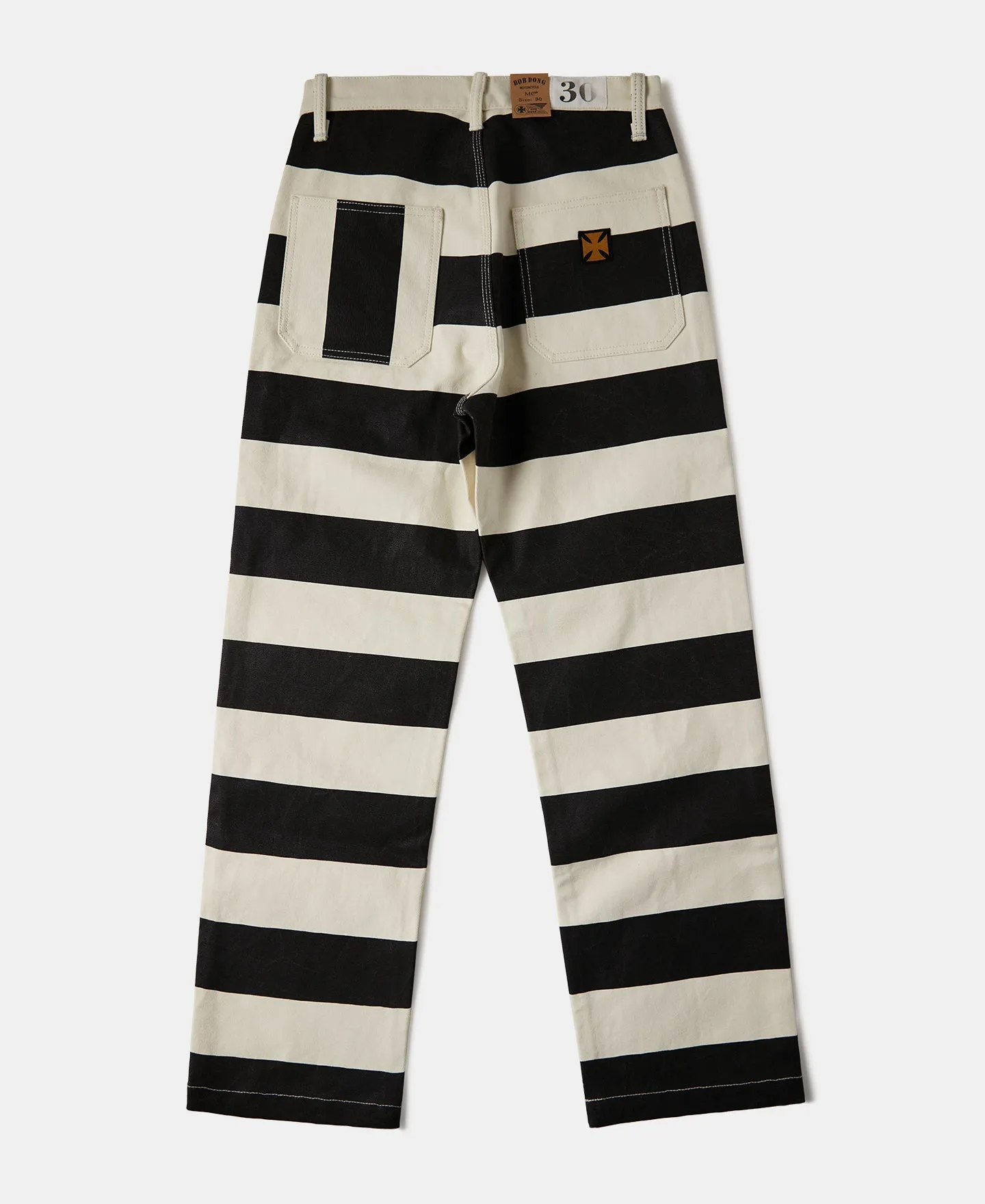 Heavyweight Wide Stripe Asymmetrical Pocket Pants