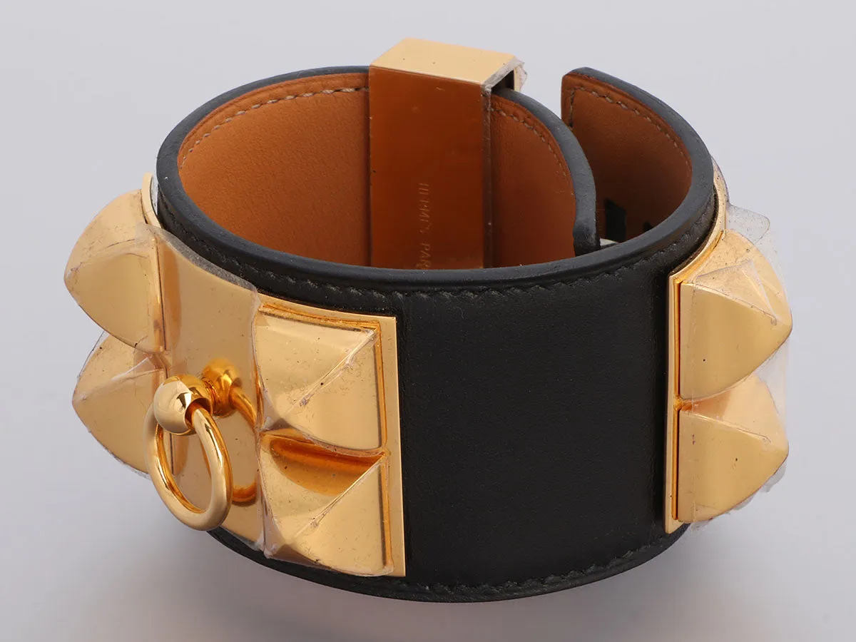 Hermès Black Swift Collier de Chien CDC Bracelet