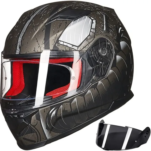 ILM Full Face Motorcycle Helmet Model 817