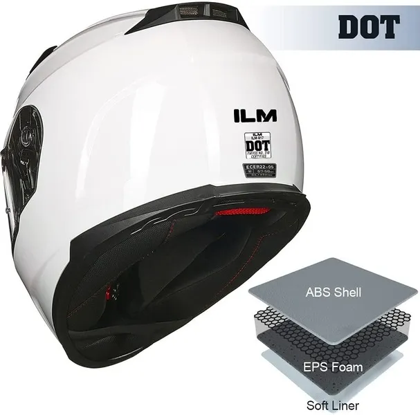 ILM Full Face Motorcycle Helmet Model 817