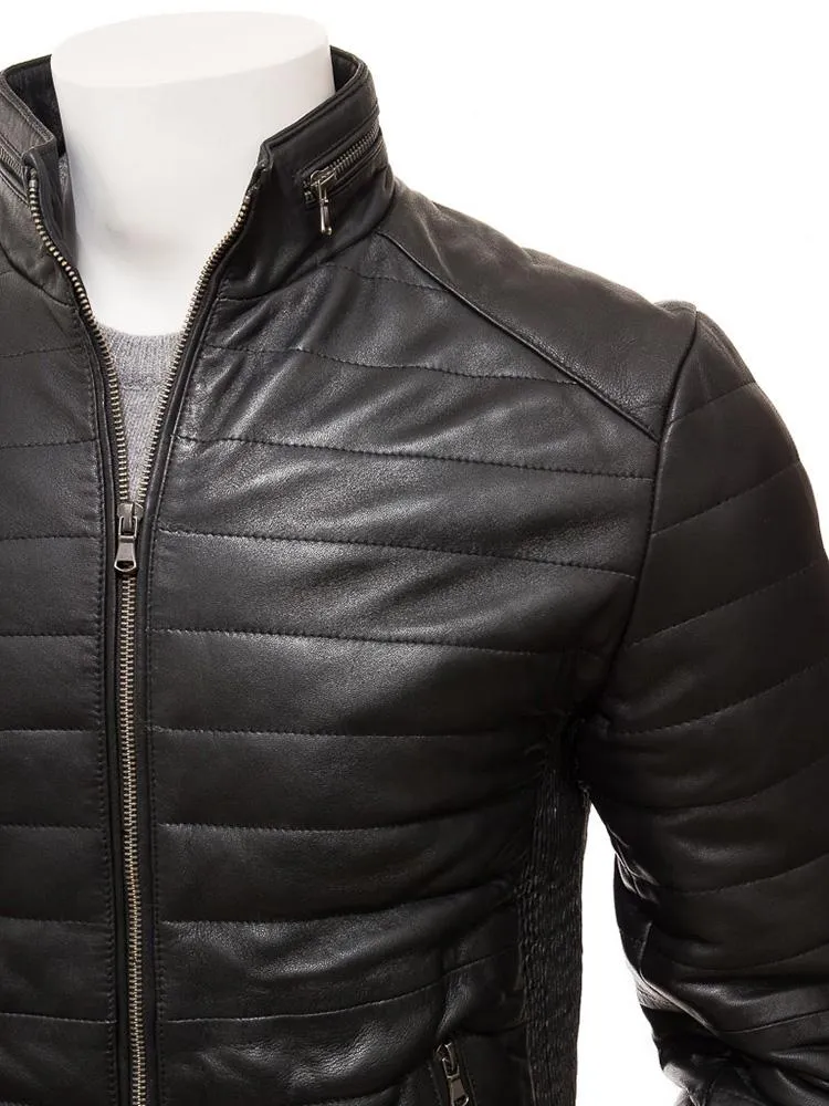 Jair Black Quilted Leather Jacket