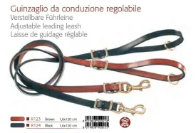 La Cinopelca  Adjustable Classic Italian Leather Leashes