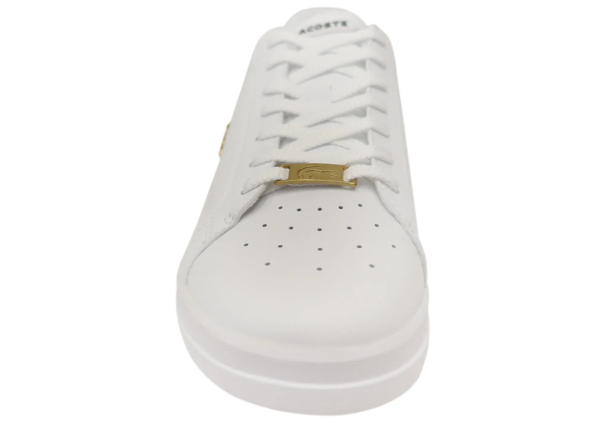 Lacoste Mens Comfortable Leather Twin Serve Sneakers