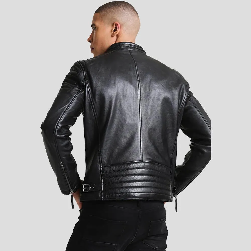 Lester Black Racer Leather Jacket