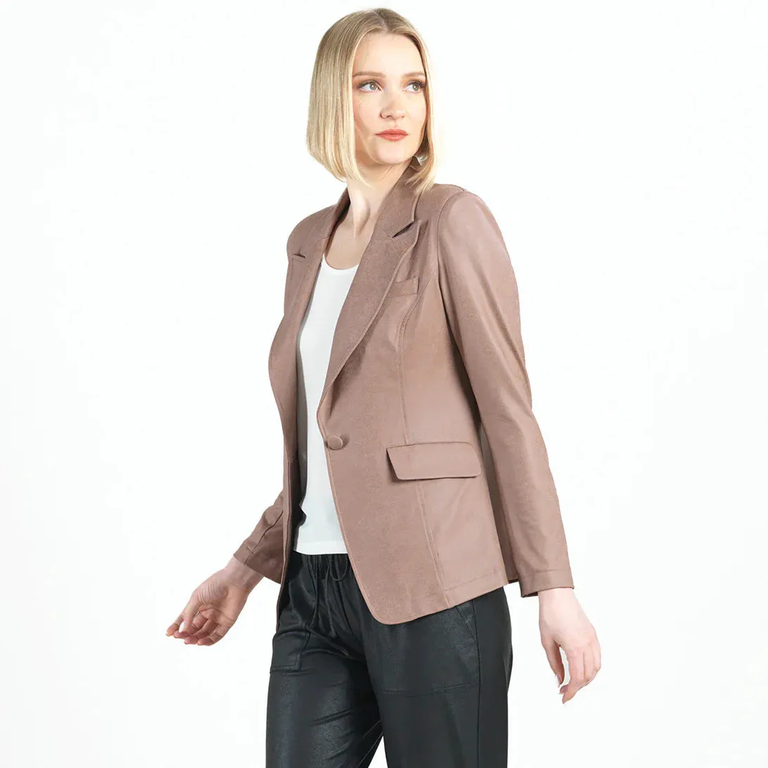 Liquid Leather Blazer