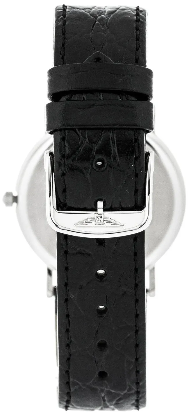 Longines Presence Stainless Steel White Dial Black Leather Strap Date Quartz Unisex Watch L4.720.4.12.2