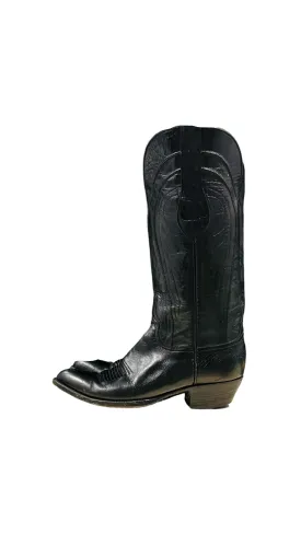 LUCHESSE VINTAGE black cowboy boots sz9