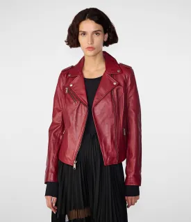 Madeline Asymmetrical Leather Jacket