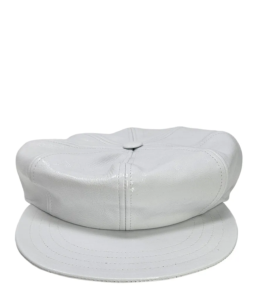 Madison Maison™  By Designing Hollywood White Motorcycle Hat