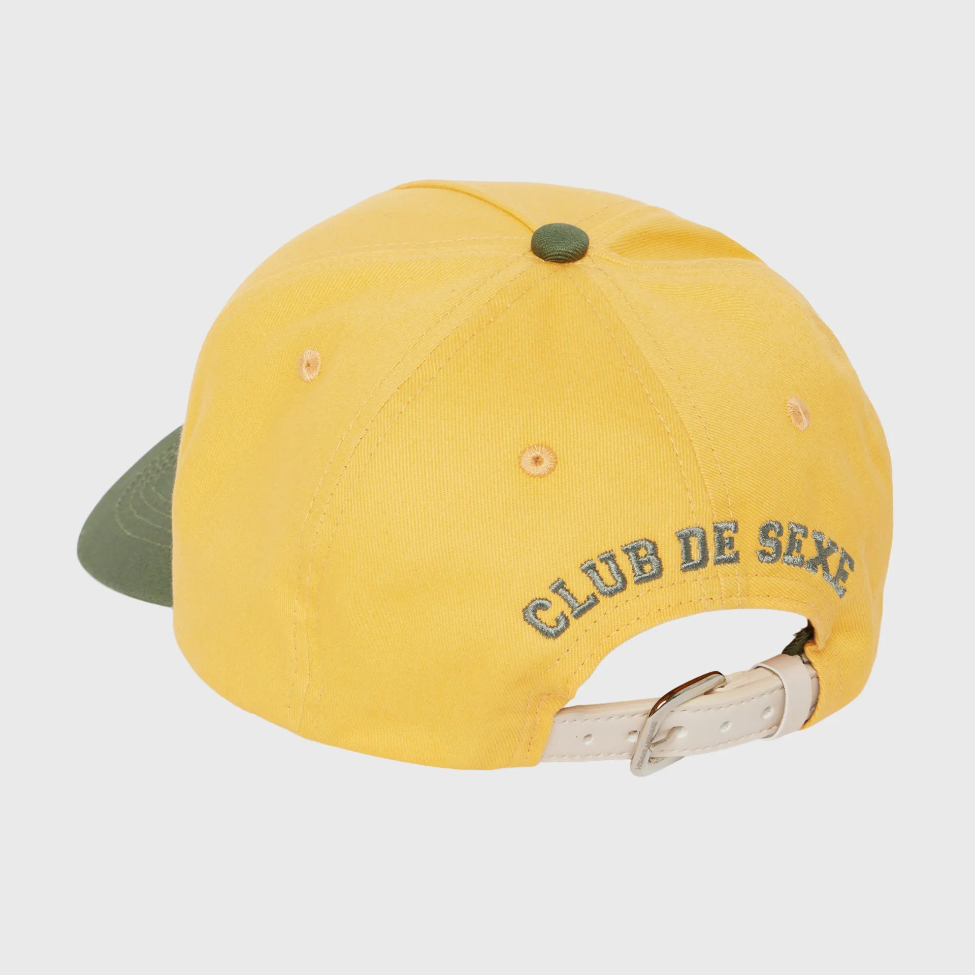 Malibu Leather Strap Back Yellow