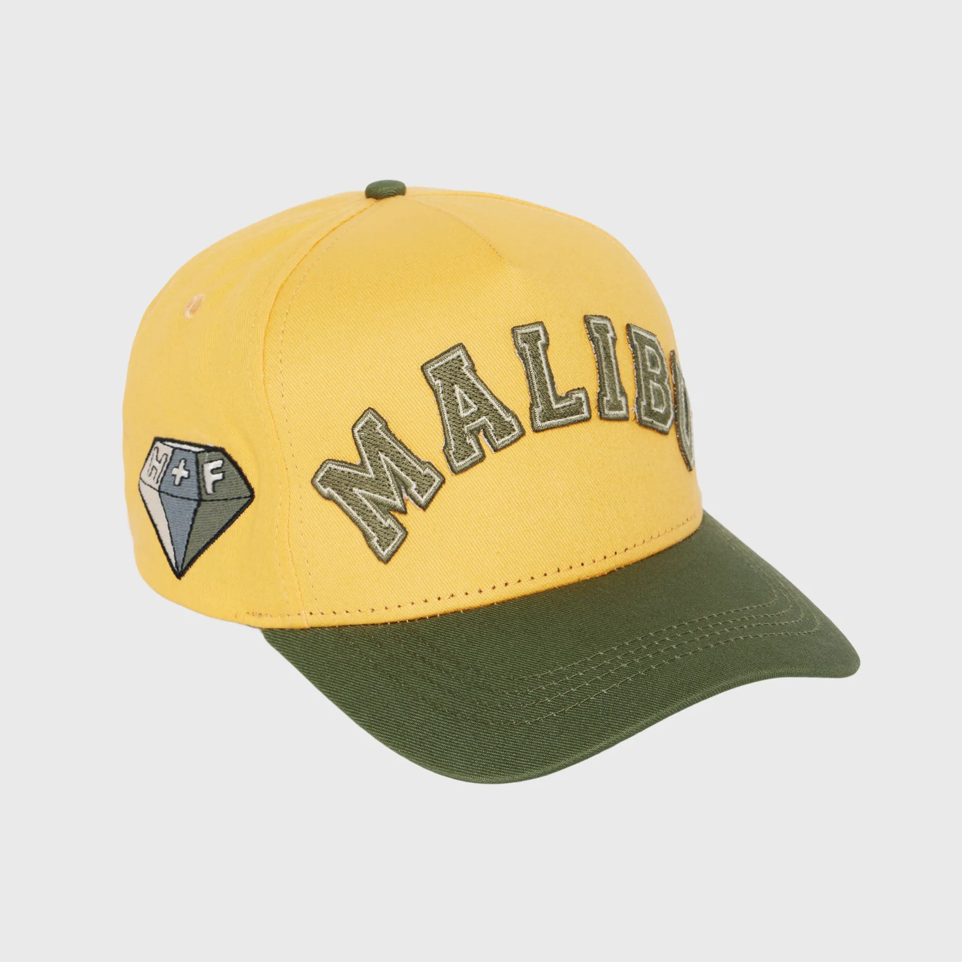 Malibu Leather Strap Back Yellow