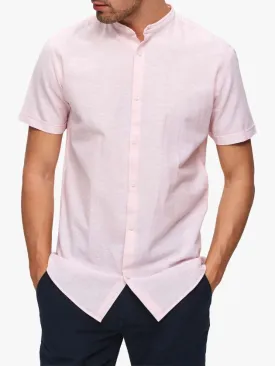 Mandarin Collar Short Sleeve Shirt