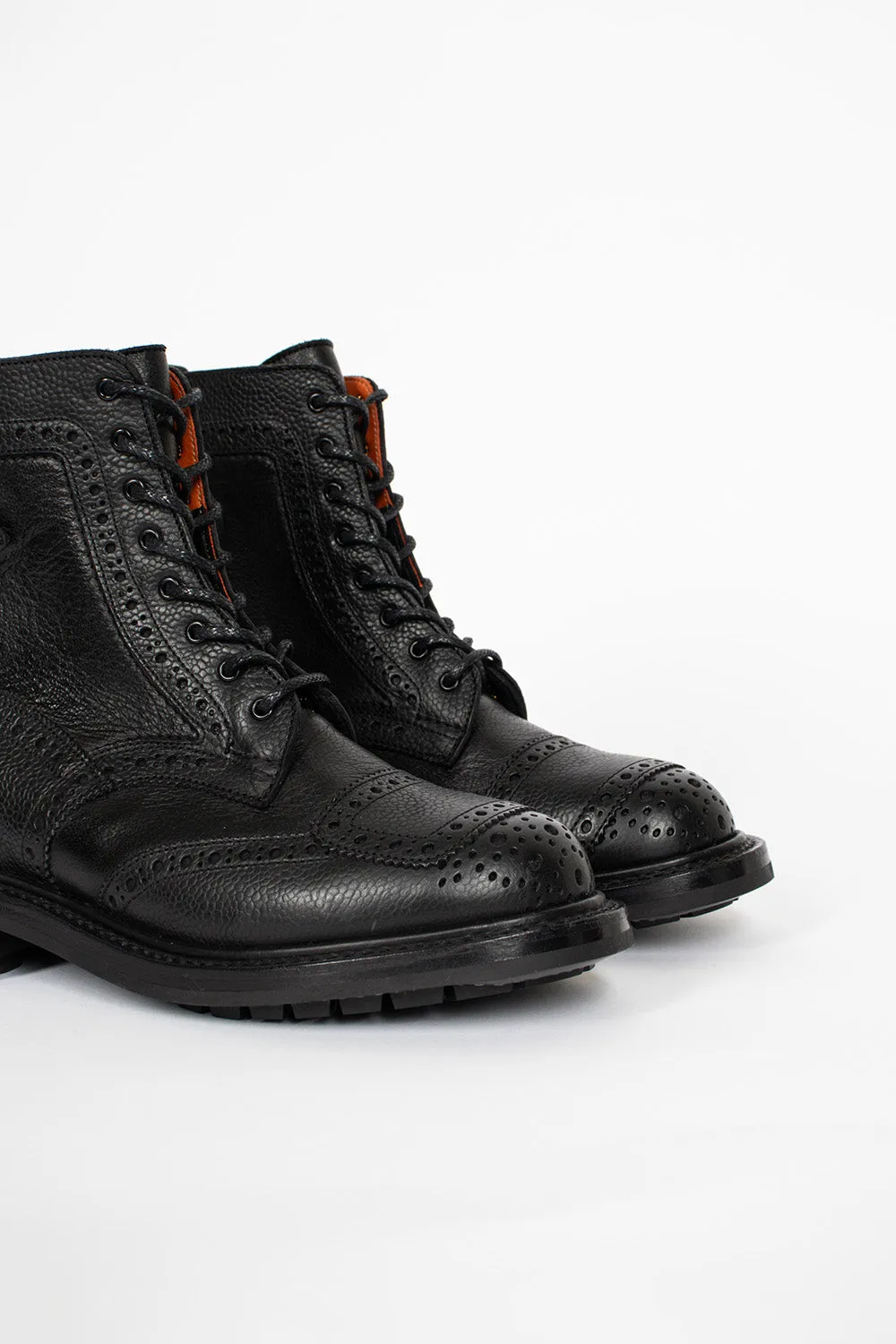 Maria Brogue Boots Black