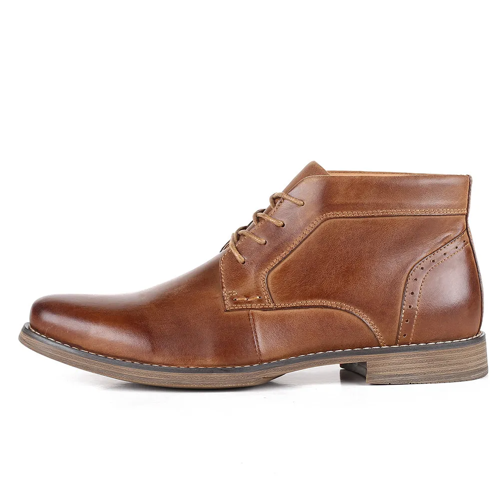 Men's Classic Thicken Leather Chukka Boots