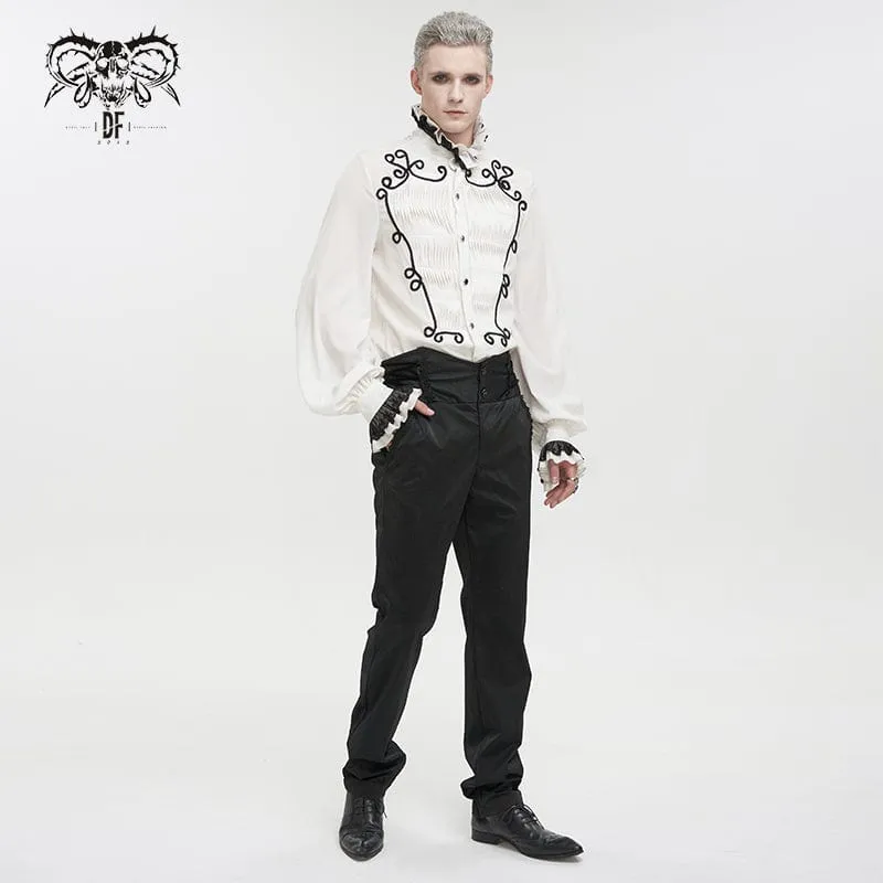 Men's Gothic Strappy High-waisted Pants