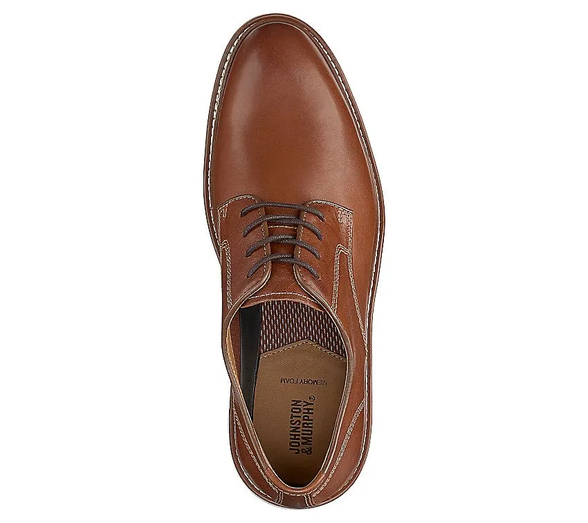 Men's Johnston & Murphy | Upton Plain Toe | Tan Full Grain