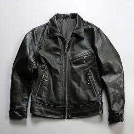 Men's Mulholland Drive 1930s Classic Motorcycle Leather Jacket