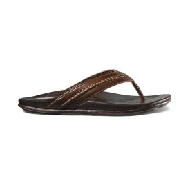 Men's Olukai | Mea Ola Artisan Beach Sandal | Dark Java