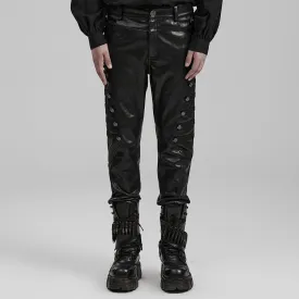 Men's Punk Faux Leather Pants