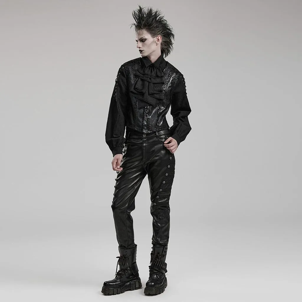 Men's Punk Faux Leather Pants