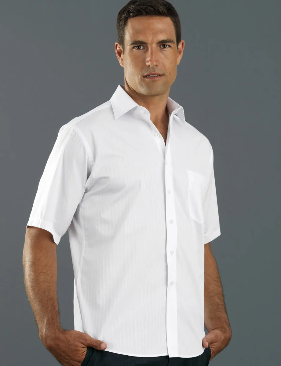 Mens Self Stripe Business Shirt