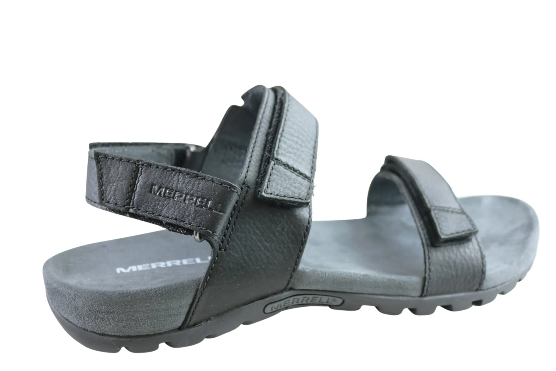 Merrell Mens Sandspur Backstrap Leather Sandals With Adjustable Straps