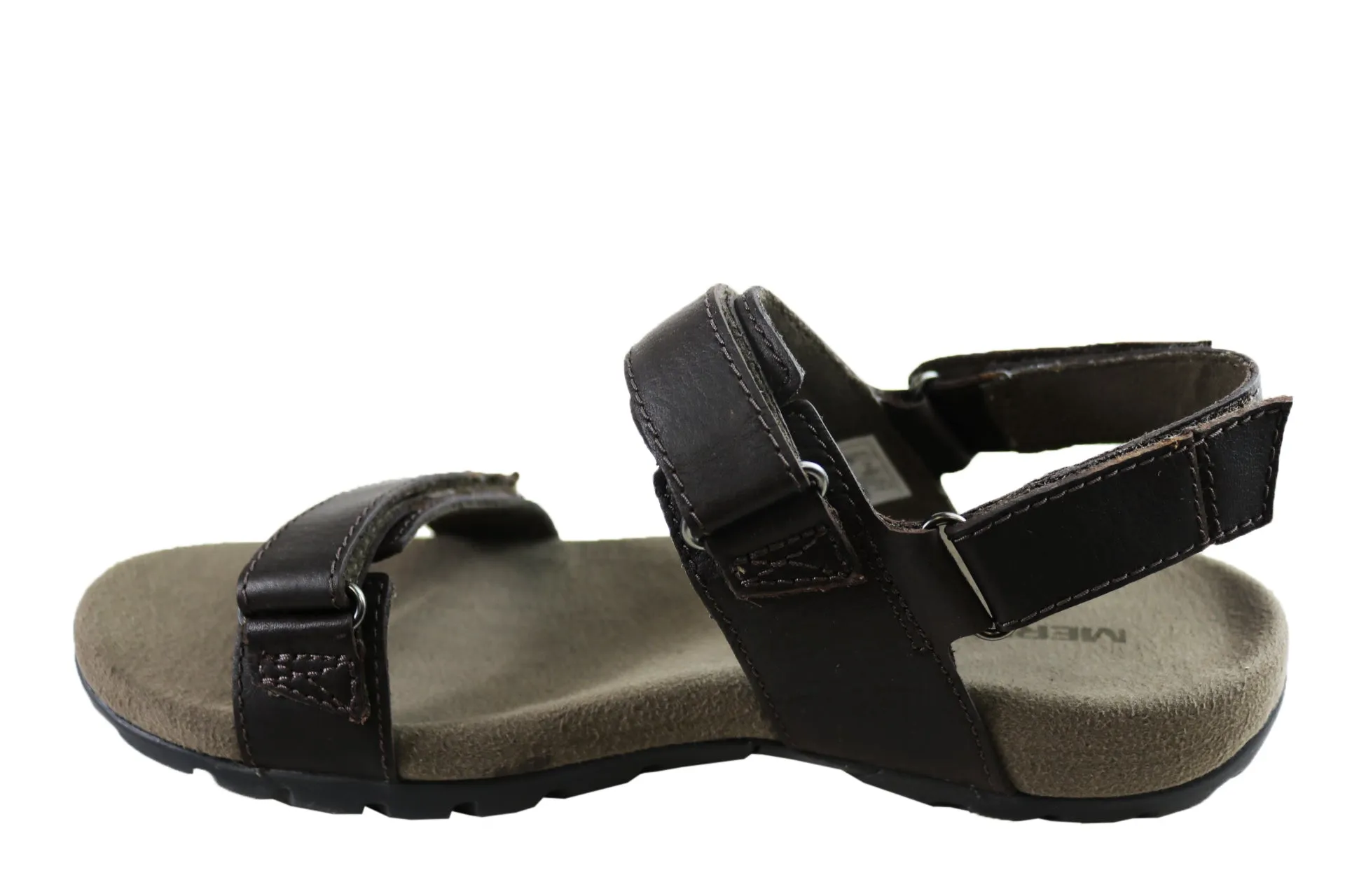 Merrell Mens Sandspur Backstrap Leather Sandals With Adjustable Straps