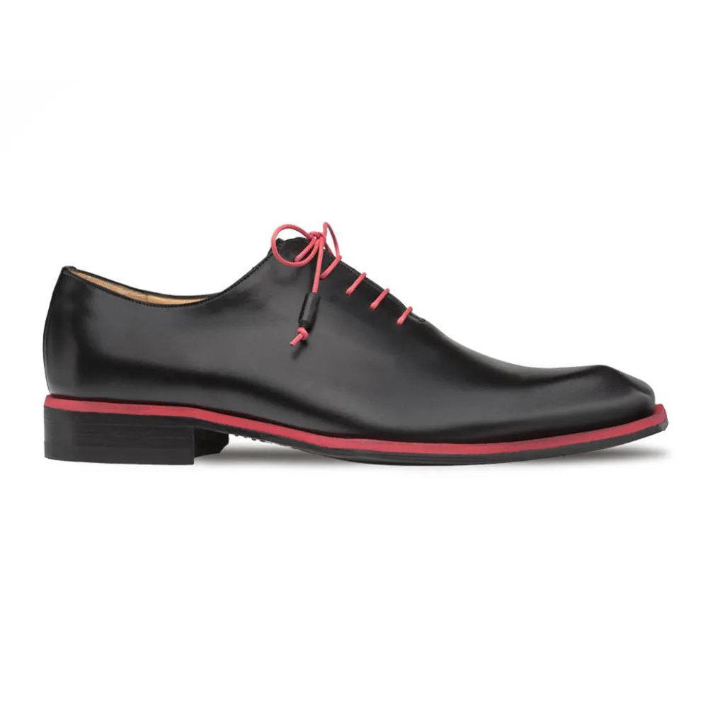 Mezlan Black Asymmetric Plain Toe Oxford