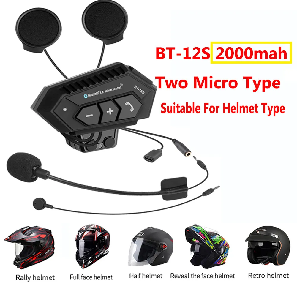 Motorcycle Bluetooth Helmet Headset