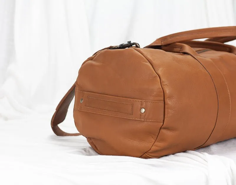 Nestor duffel bag - Brown leather