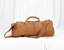 Nestor duffel bag - Brown leather