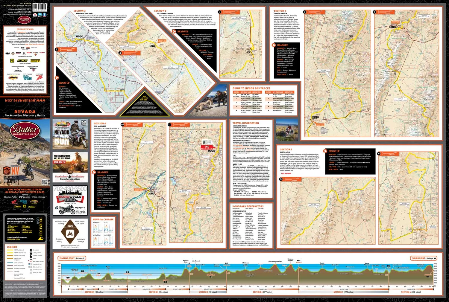 Nevada Backcountry Discovery Route Map