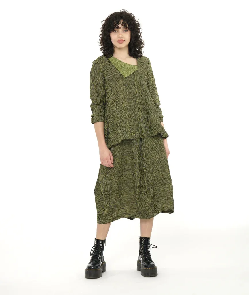 Niche - Ridge Stripe - Susie Top - Green