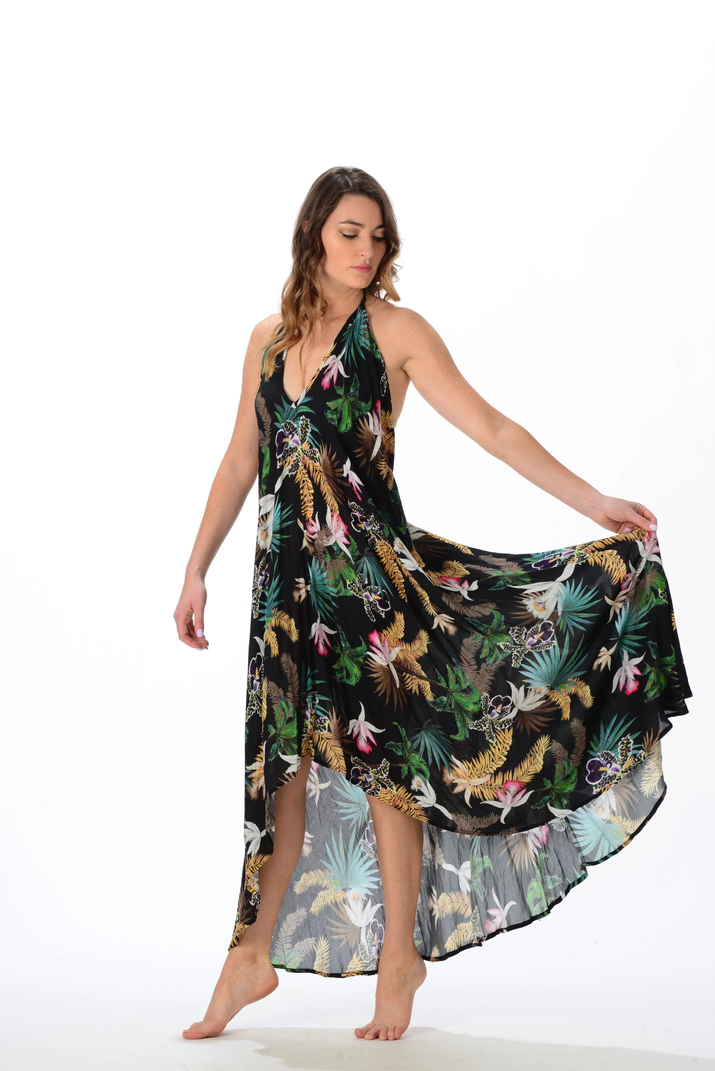 Paradise Dress / Black Orchid