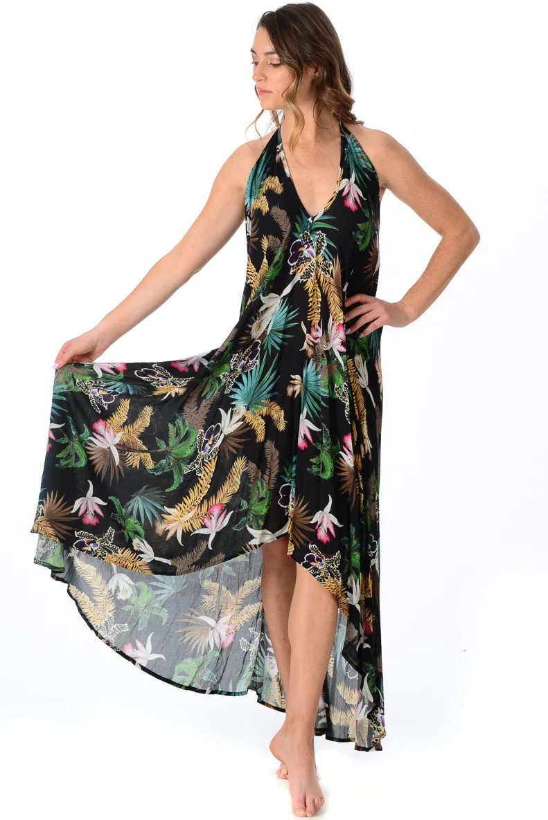 Paradise Dress / Black Orchid