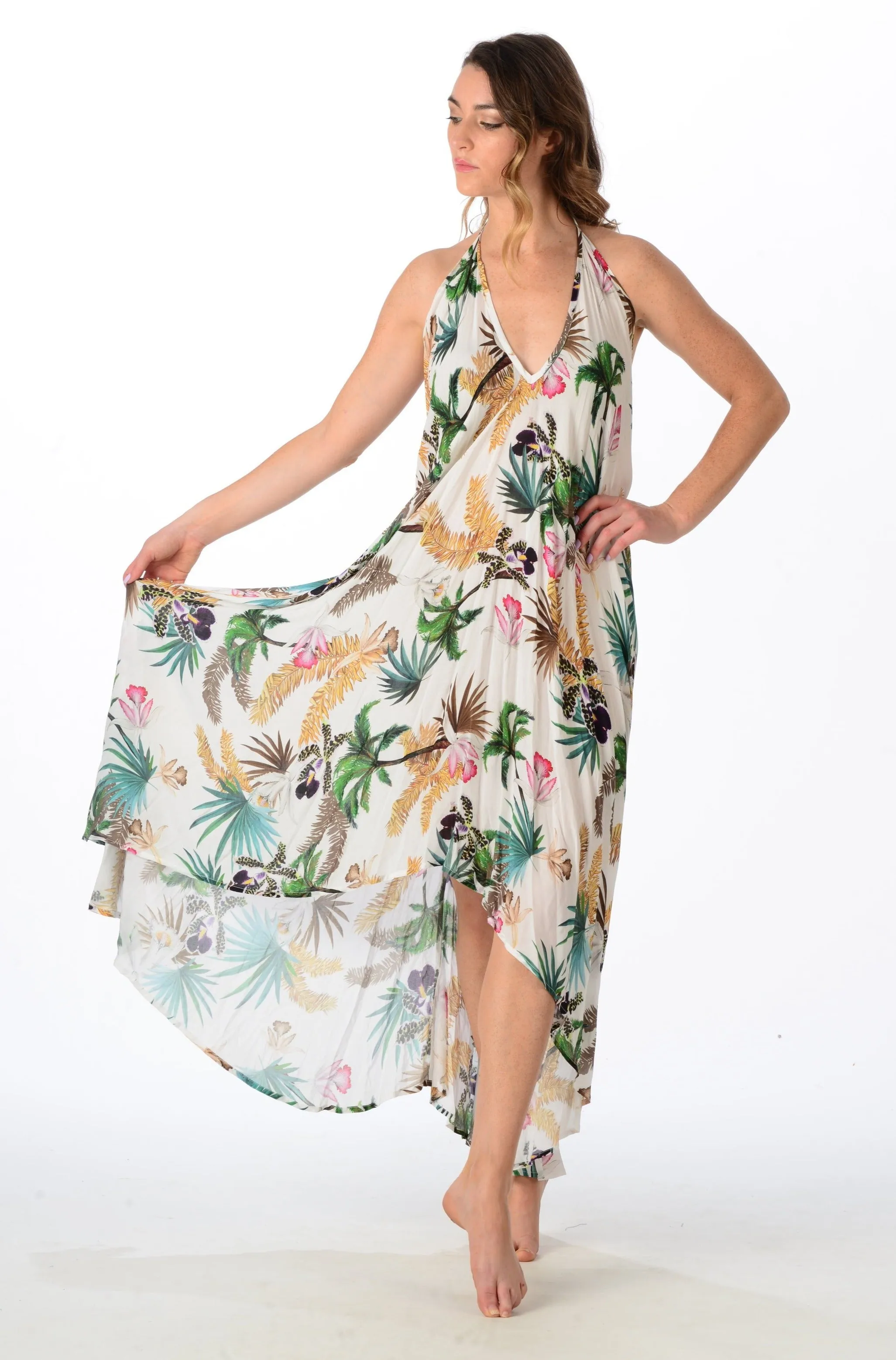 Paradise Dress / White Orchid