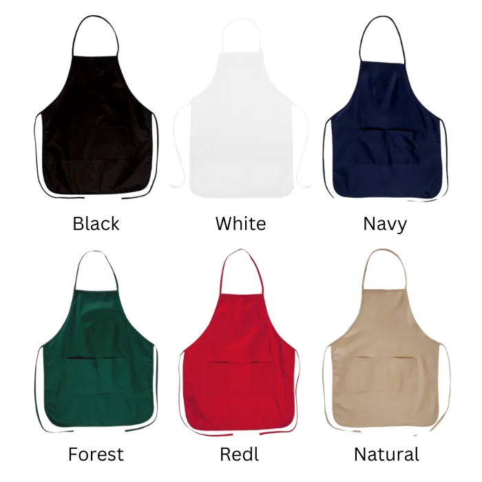 Personalized Apron Embroidery (Long) 1 Color